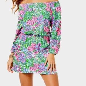 Lilly Pulitzer Cyla Off The Shoulder Romper Skort